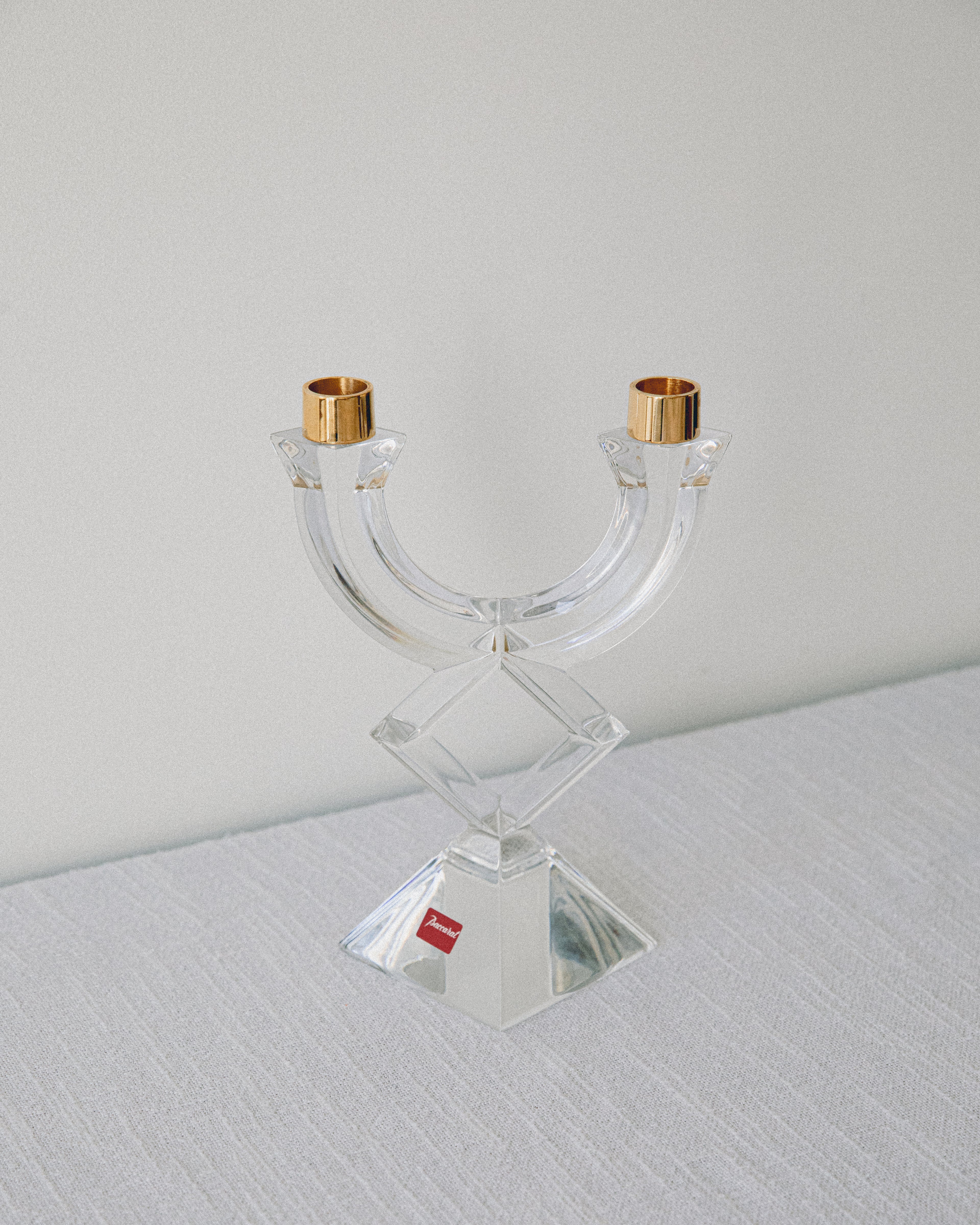 Baccarat Crystal Two-Light Candelabra