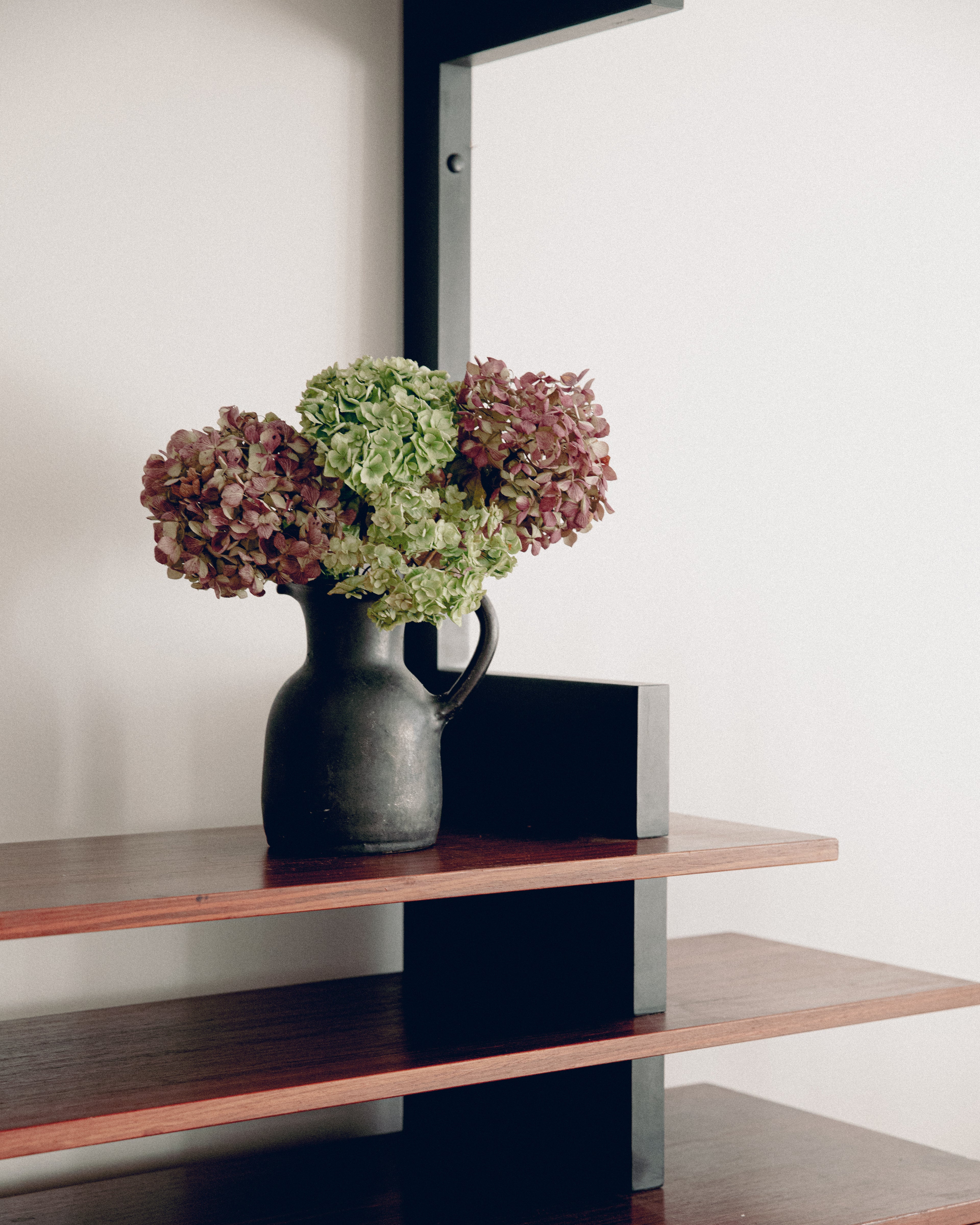 Meyssac - Black Luster Glazed Ceramic Pitcher