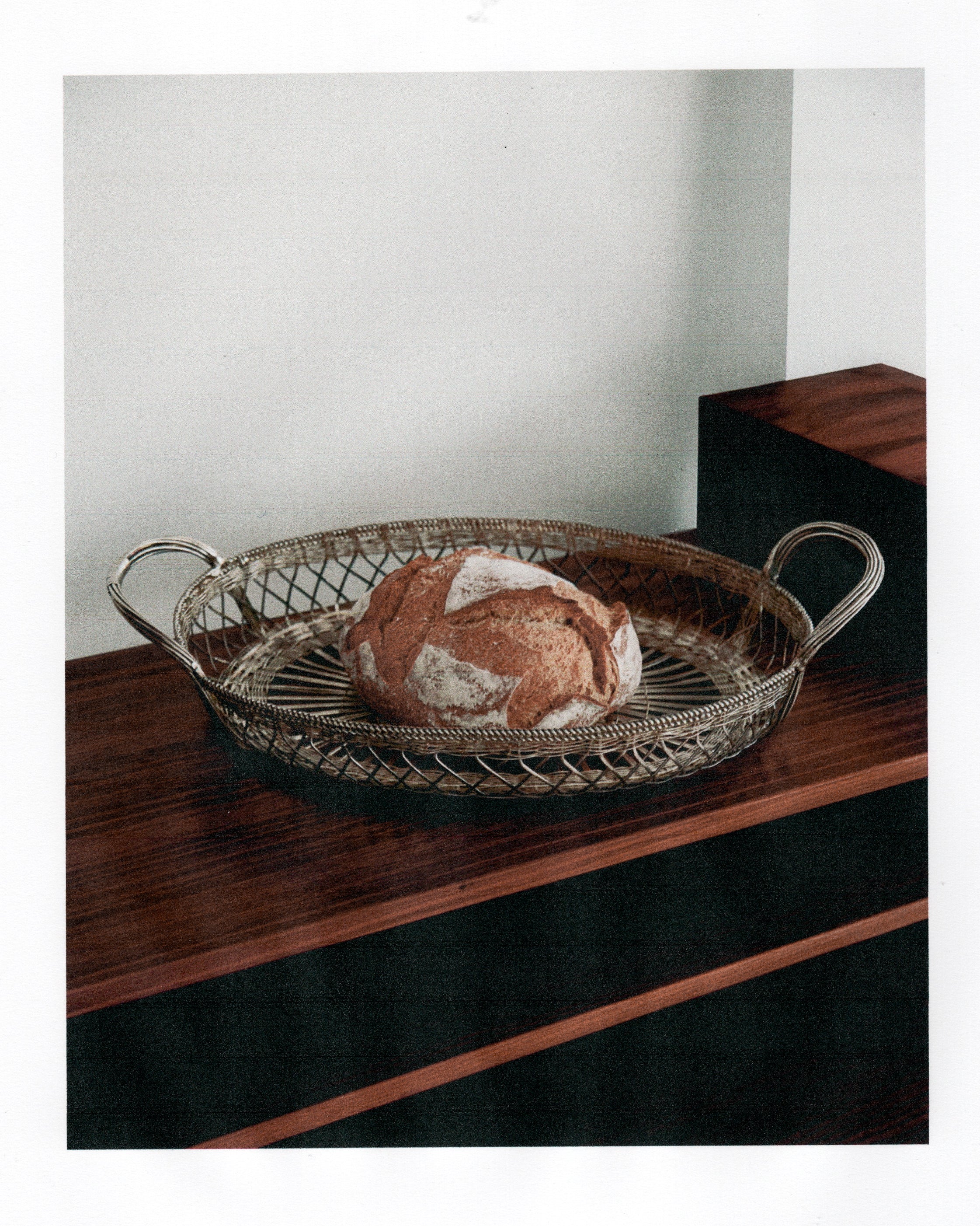 Woven Metal Bread Basket