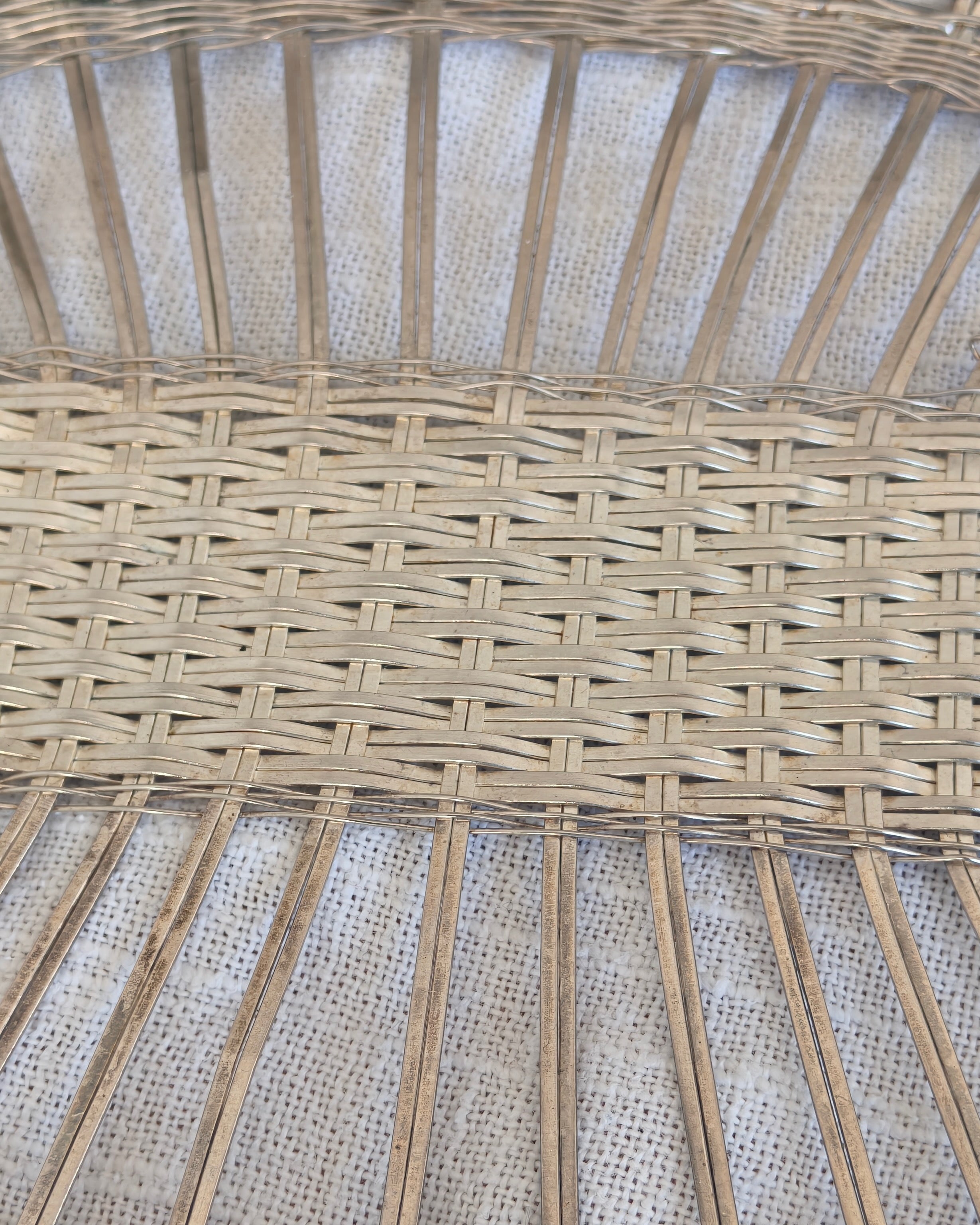 Woven Metal Bread Basket