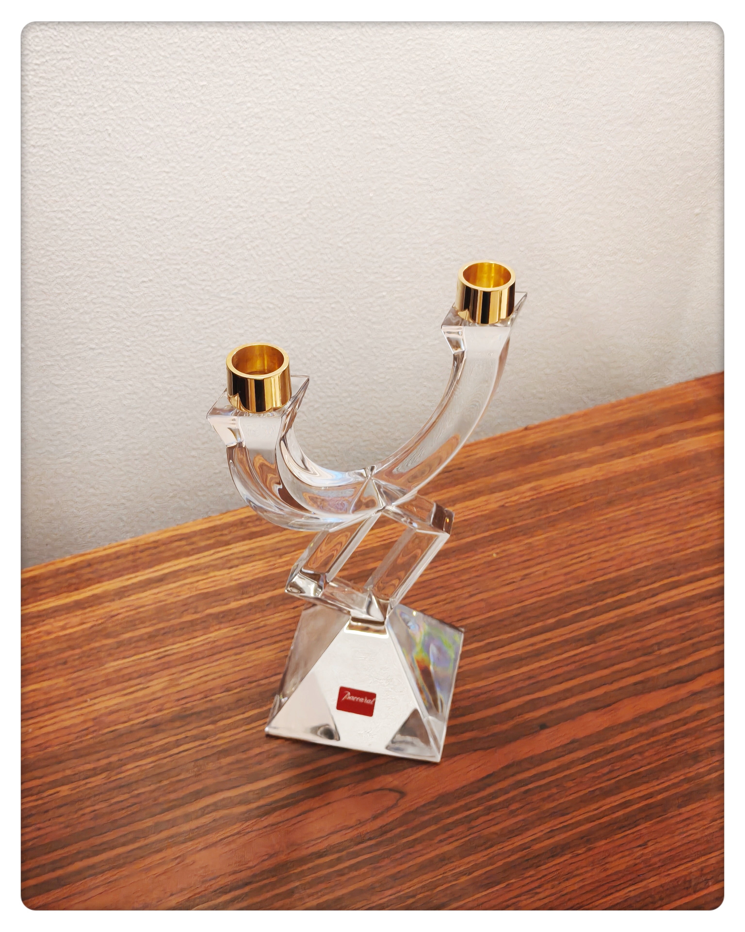 Baccarat Crystal Two-Light Candelabra