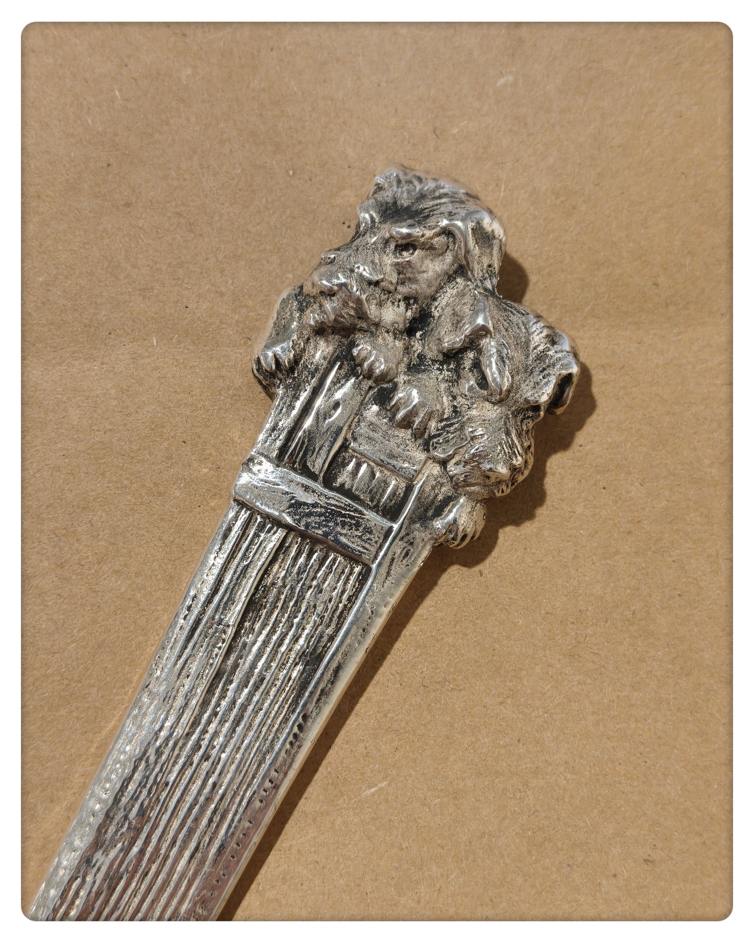 Silvered Bronze Letter Opener