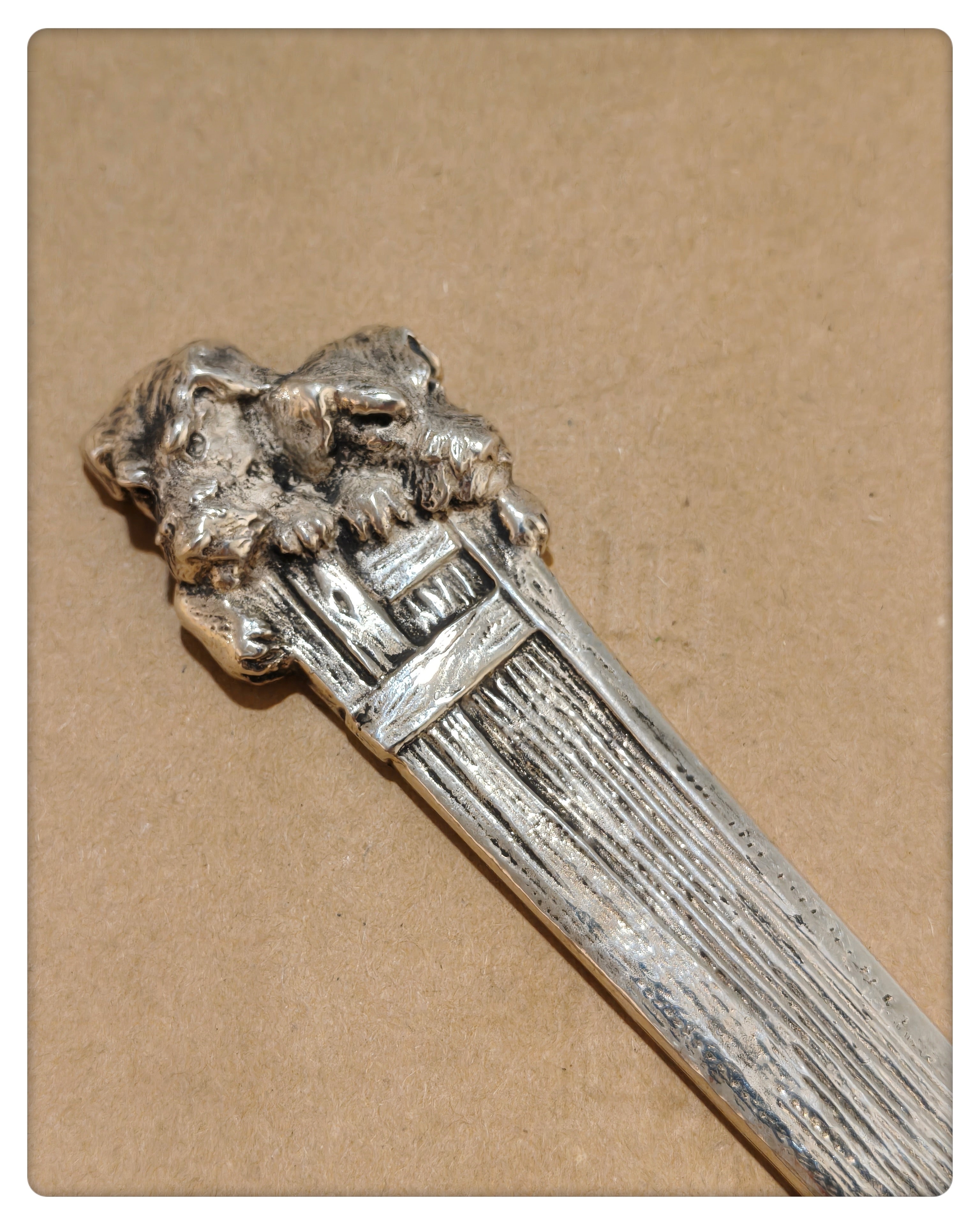 Silvered Bronze Letter Opener