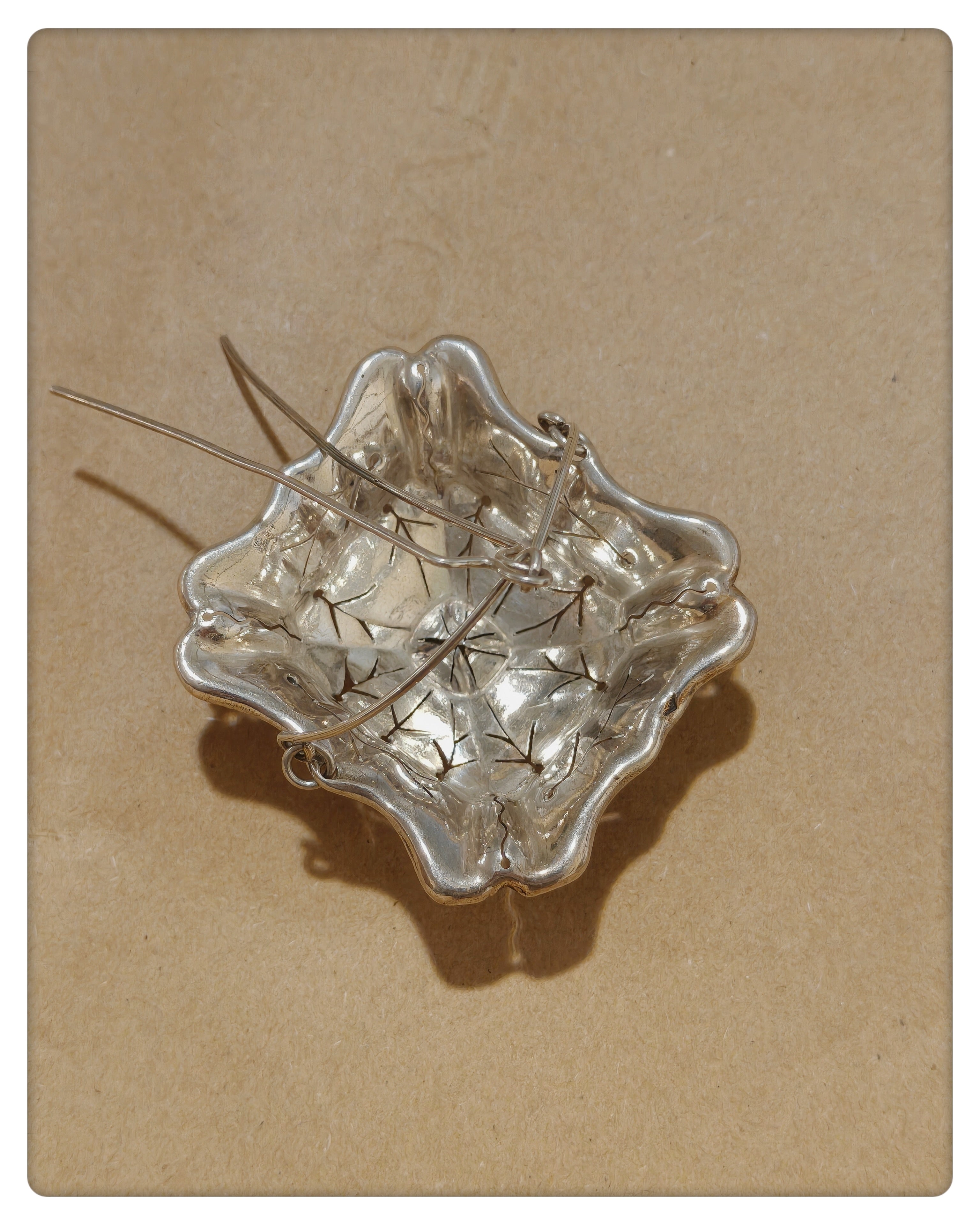 French 950 Silver Tea Strainer