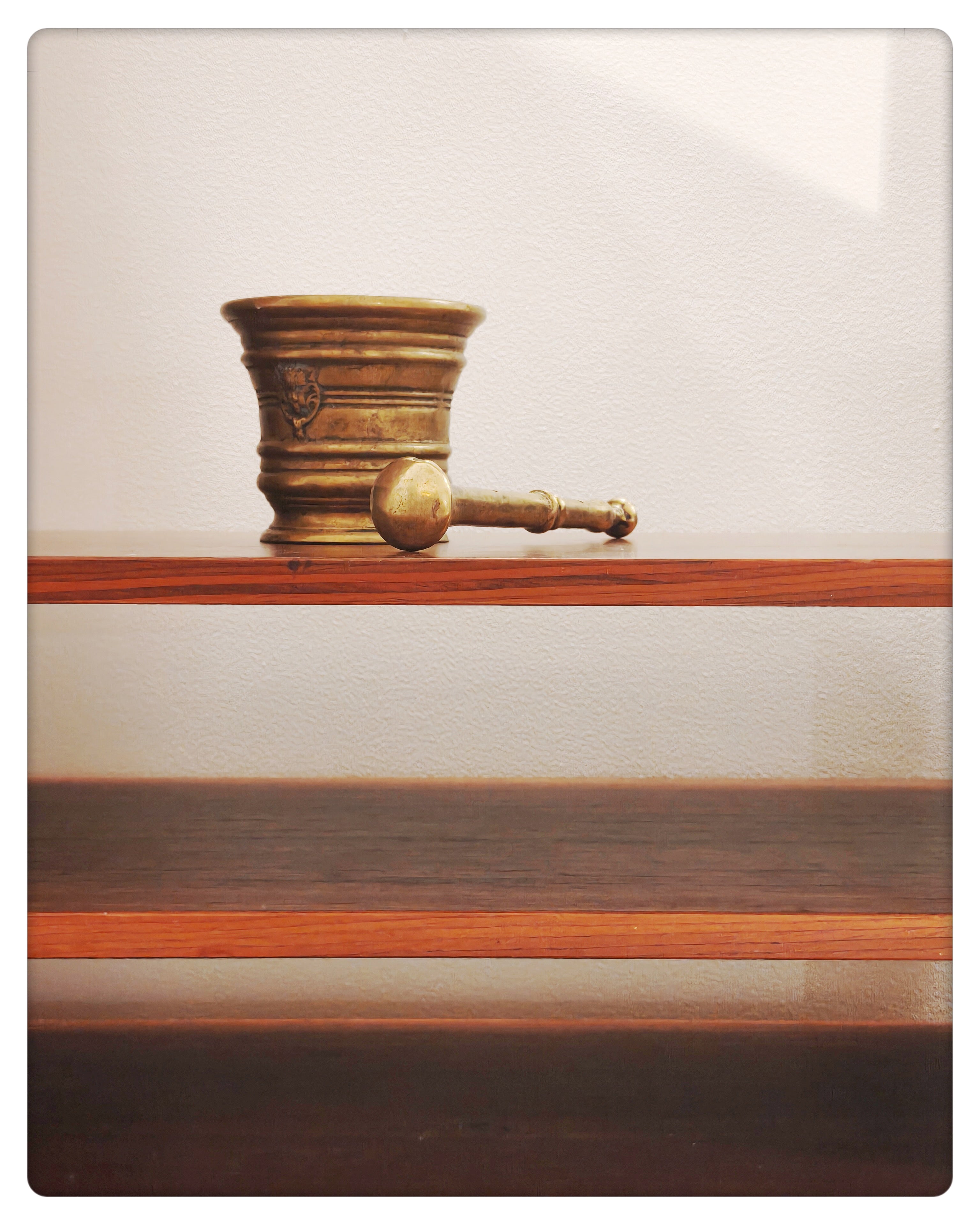 Bronze Mortar with Faun Motif