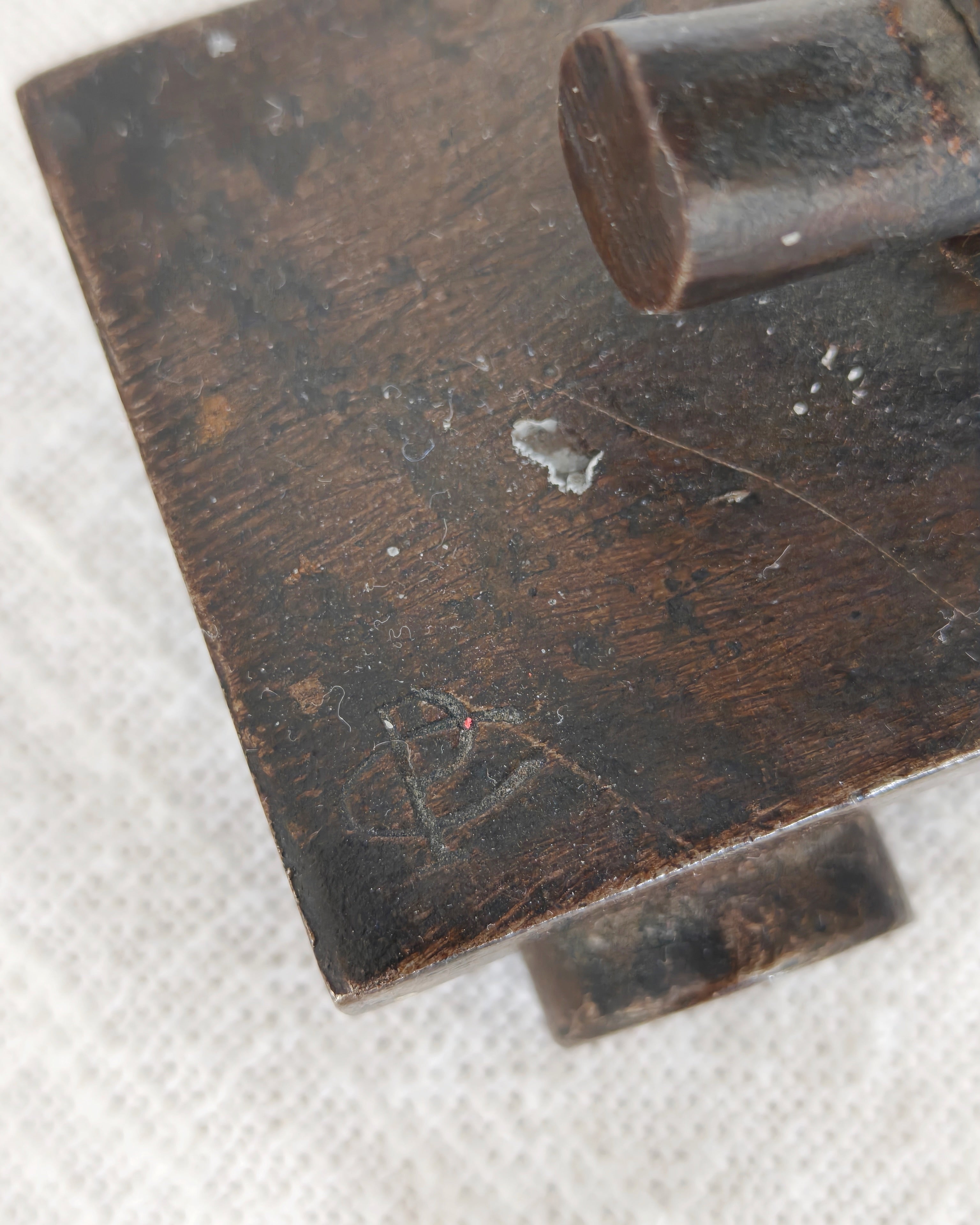 Charles Piguet - Double-Light Forged Iron Candleholder