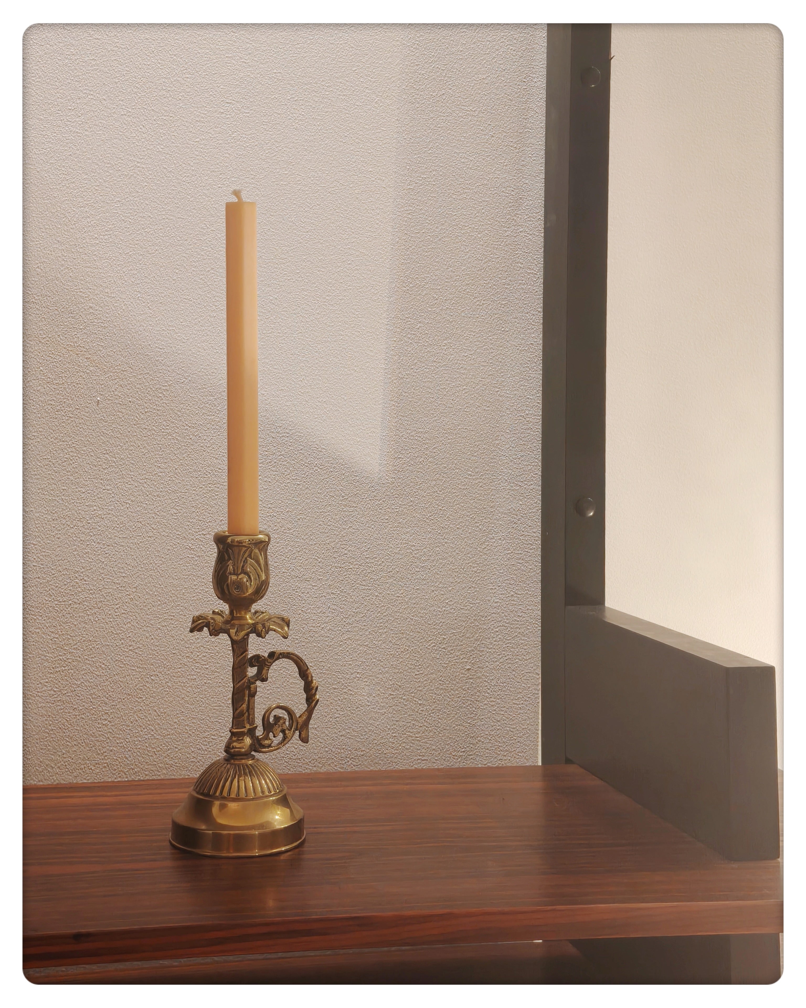 Gilded Brass candle holder
