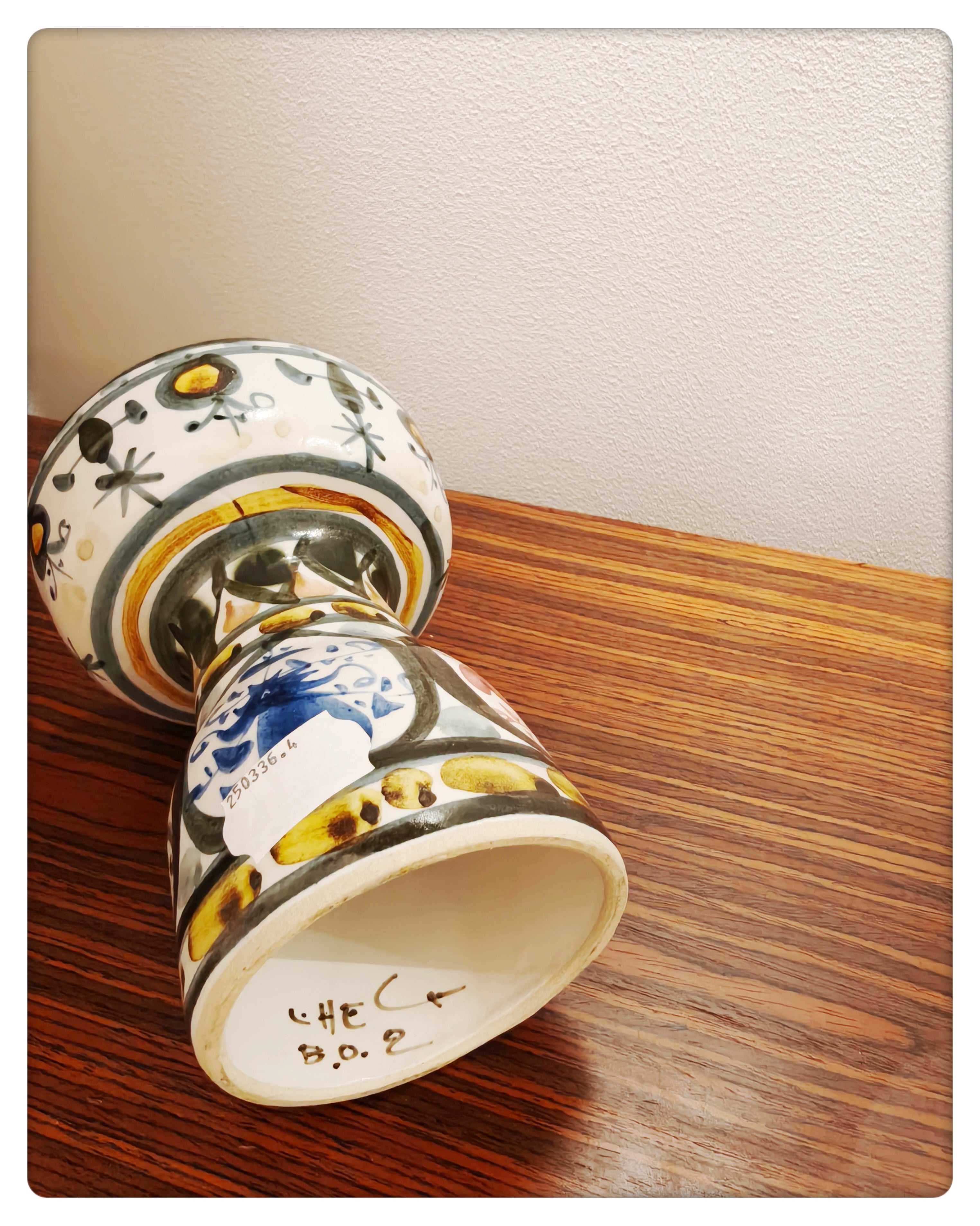 Keraluc Quimper – Pair of Signed Candleholders