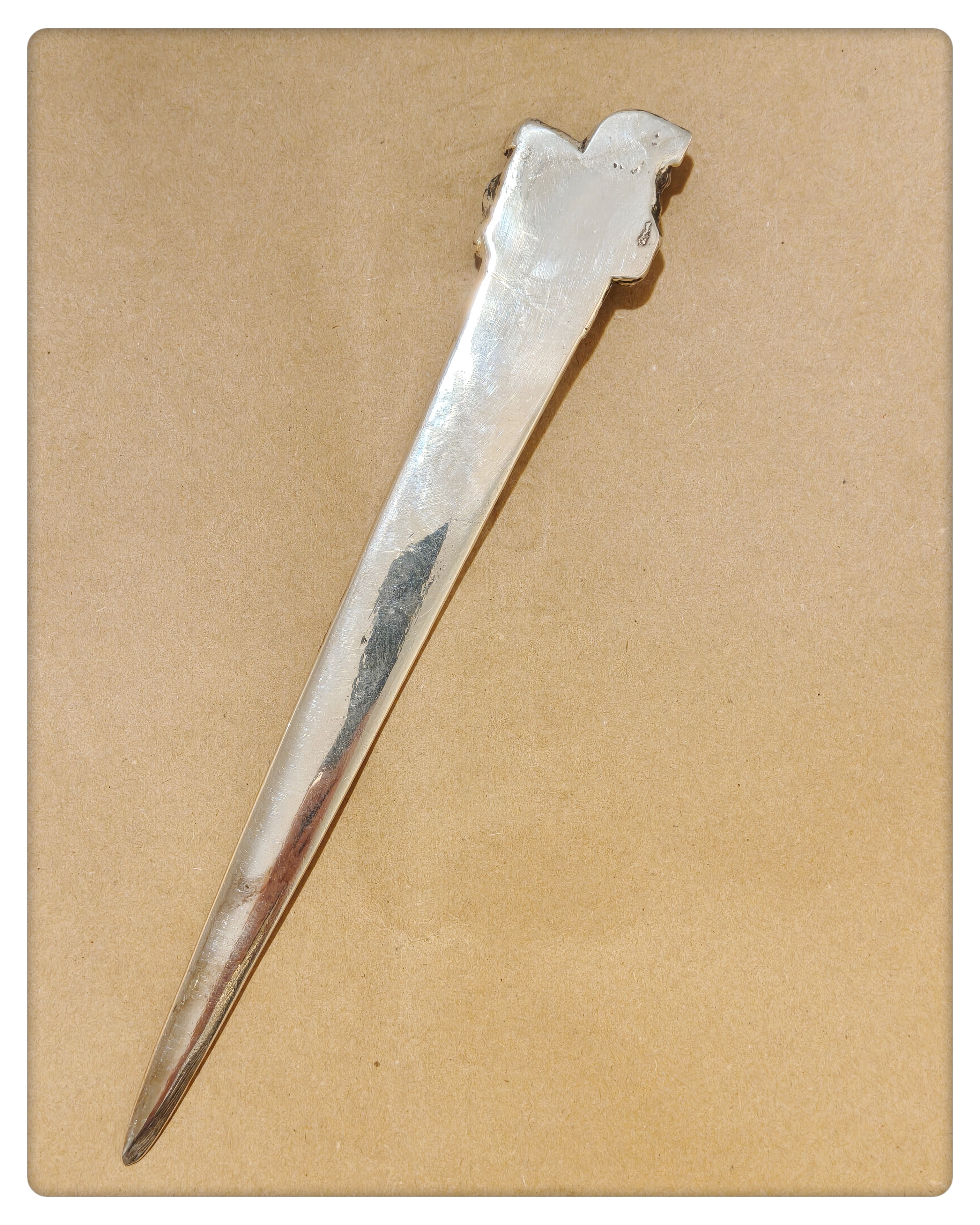Silvered Bronze Letter Opener