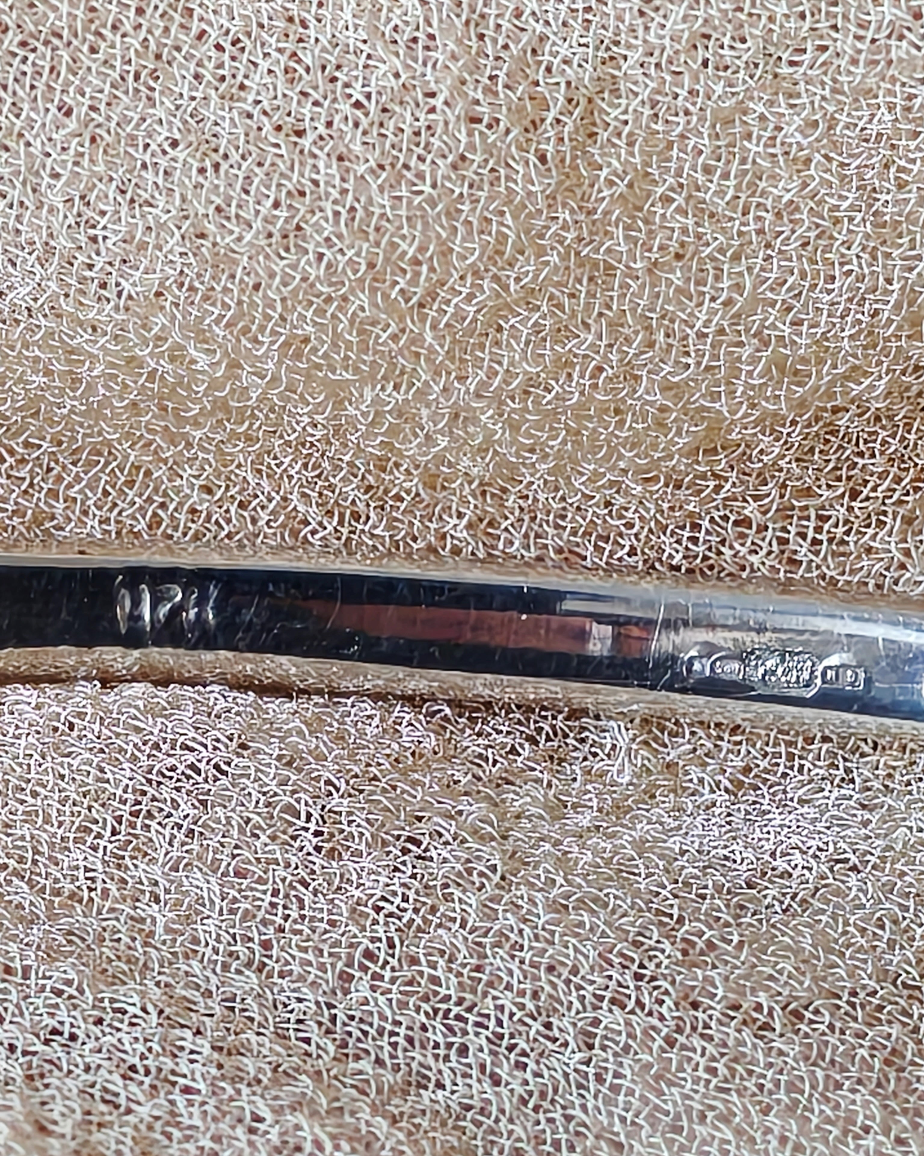 925 Silver Cuff Bangle with Mother‑of‑Pearl Heart (9.9 g)