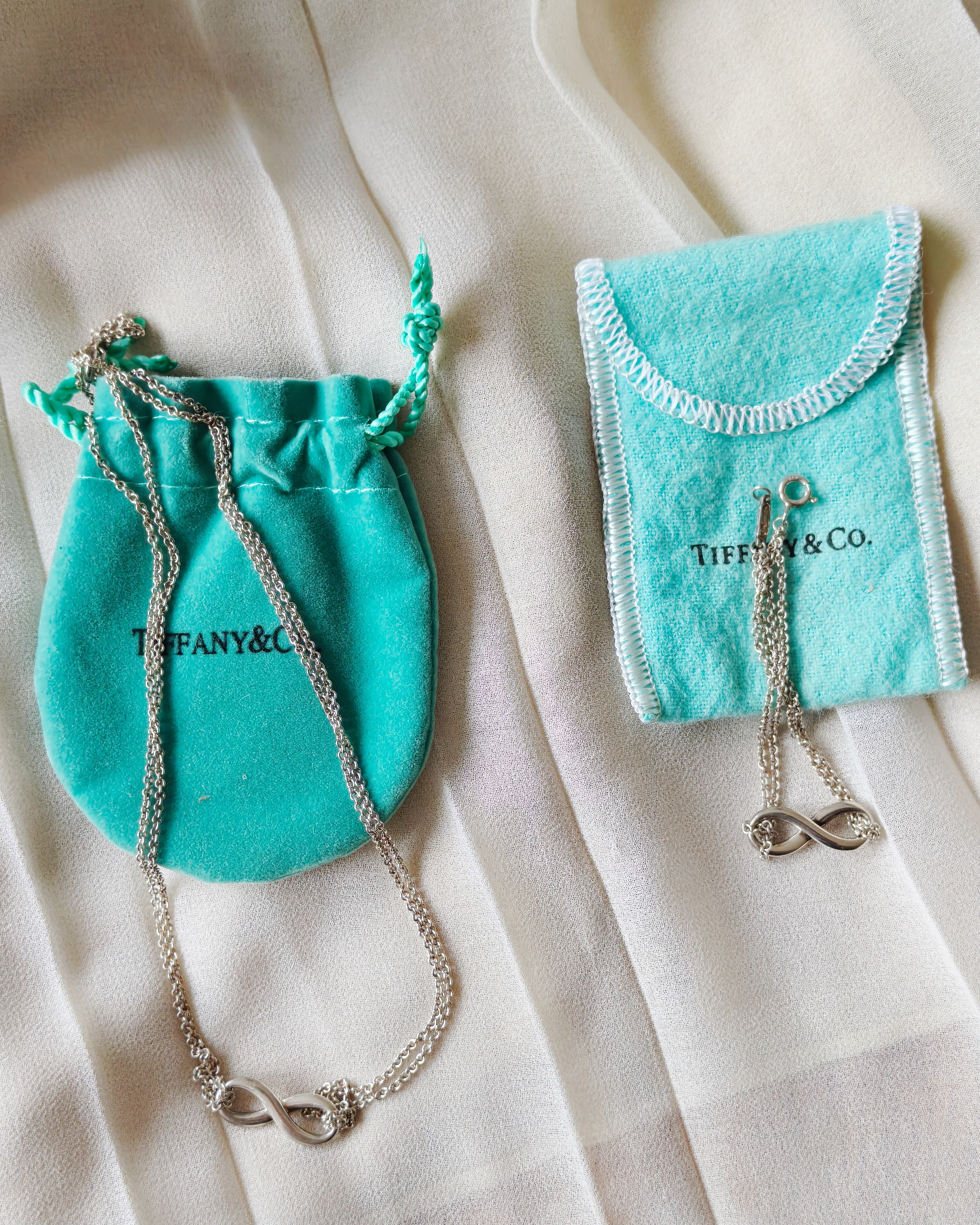 Tiffany & Co. Infinity Parure in Sterling Silver — Necklace & Bracelet (9.10 g)