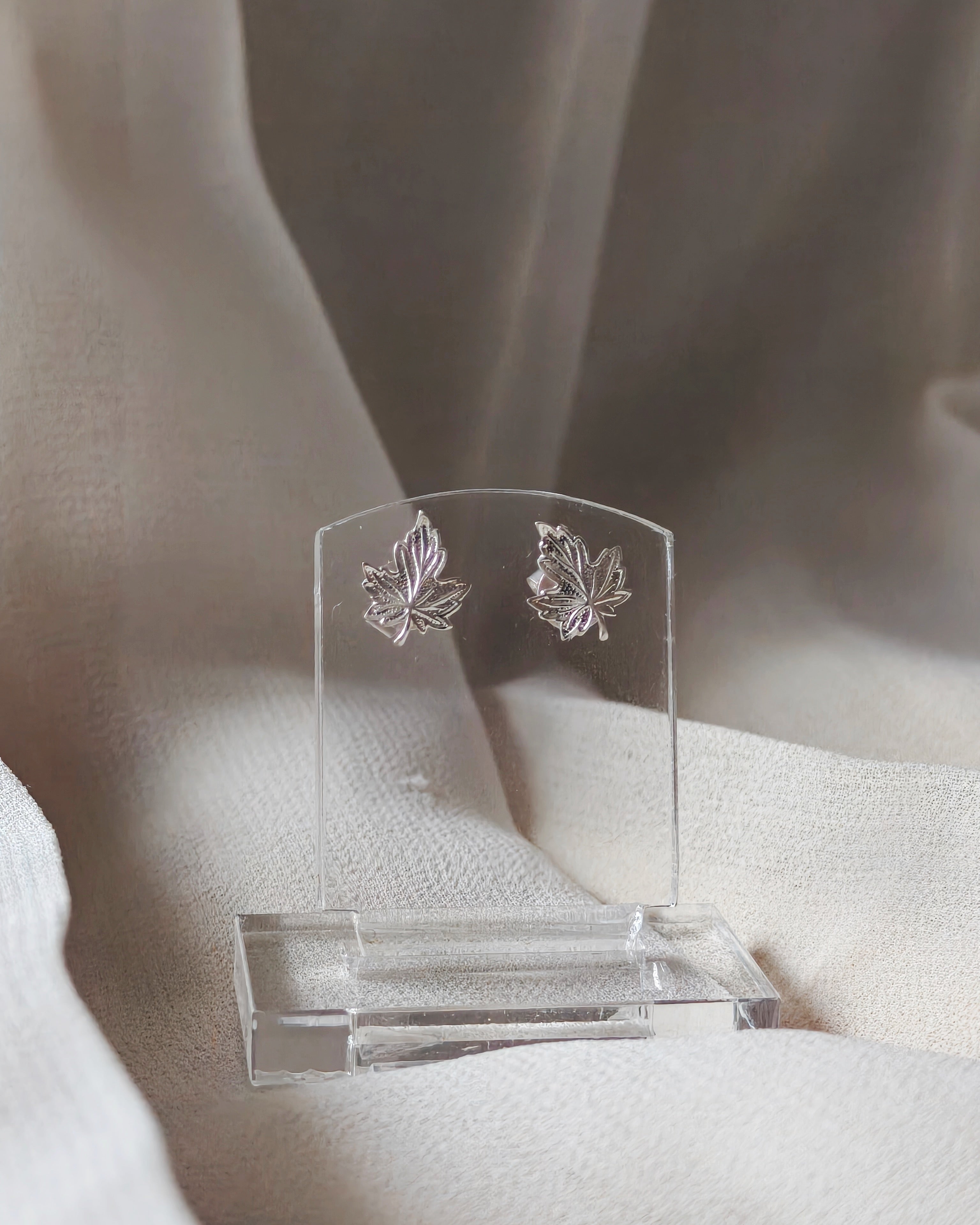 Vintage Sterling Silver Novelty Stud Earrings