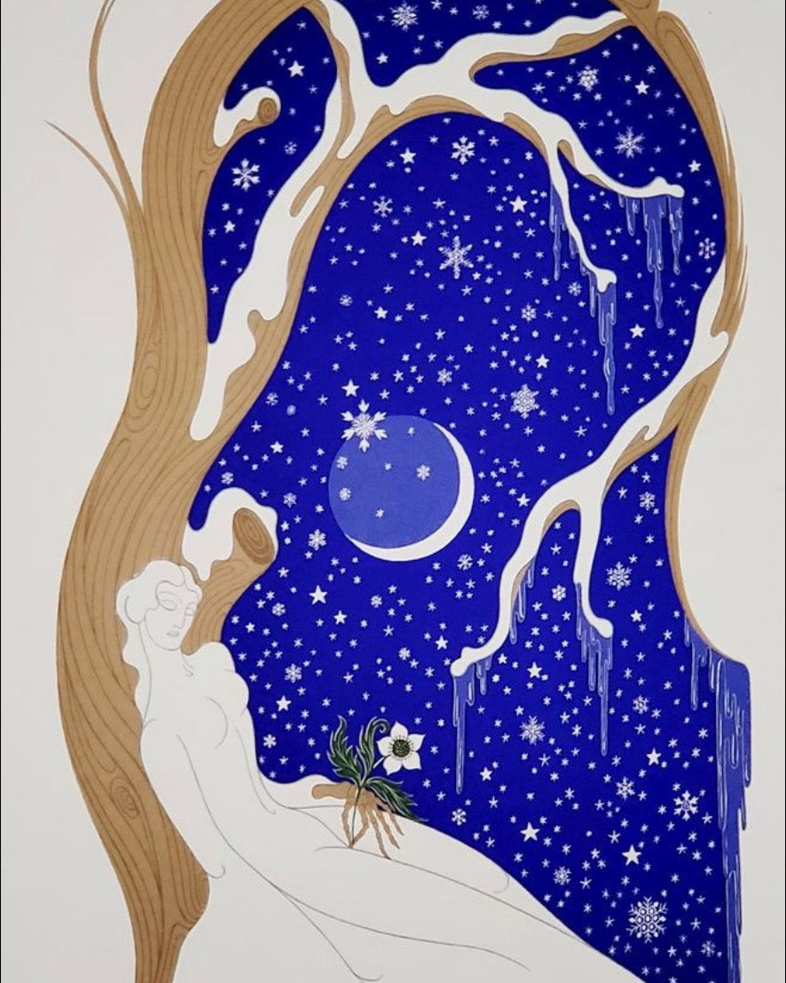 Erté's "Seasons Series" (1980) - Winter print