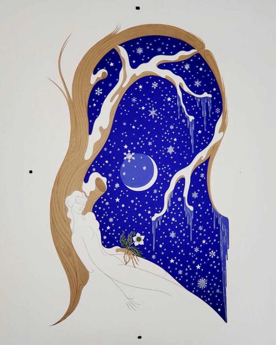 Erté's "Seasons Series" (1980) - Winter print
