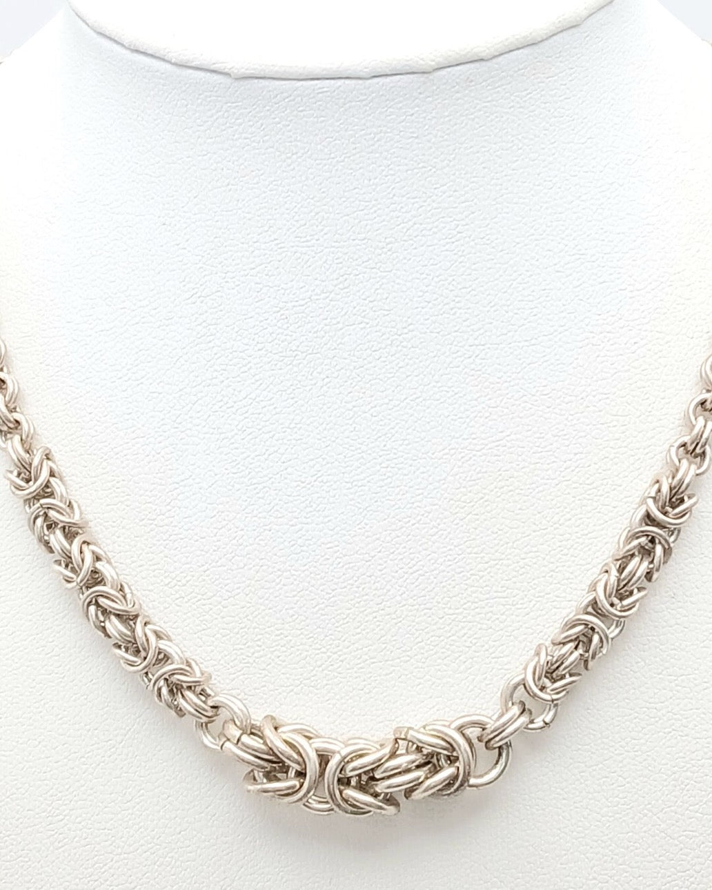 Intricate 925 Silver Woven Necklace