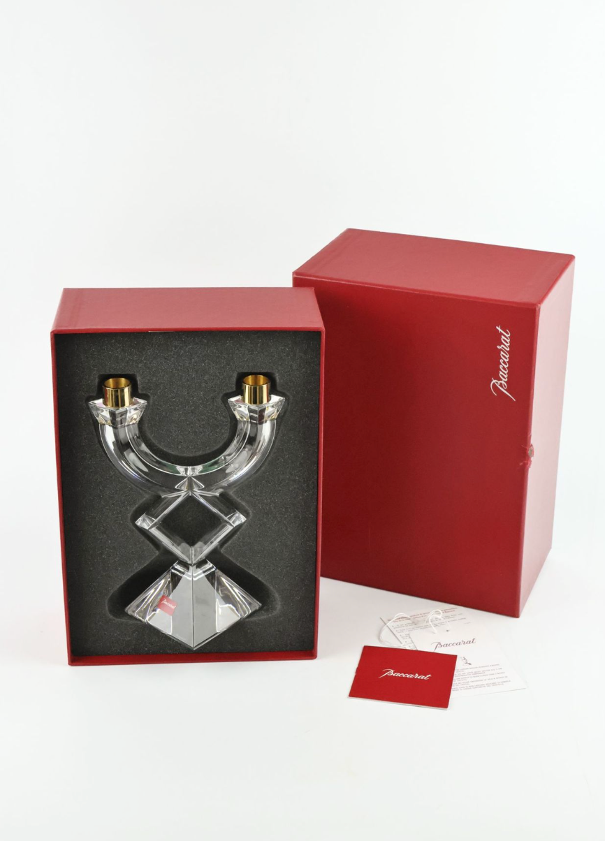 Baccarat Crystal Two-Light Candelabra
